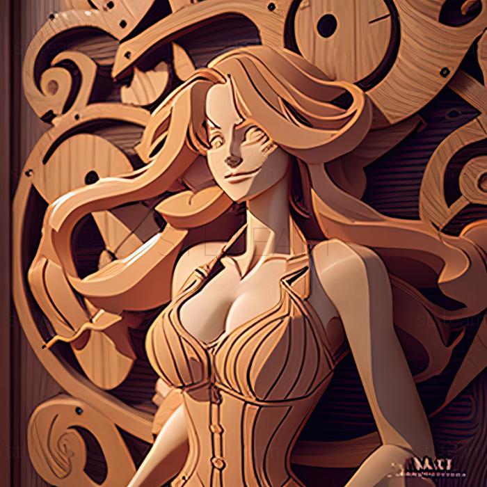 3D модель Нами против персонажа франшизы One Piece FROM ANIMERELIE (STL)